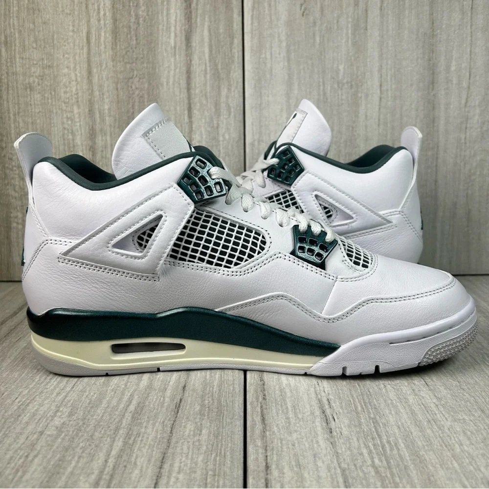 NEW Jordan 4 Retro Oxidized Green Sail White Sneakers fq8138-103 Mens Size 9.5